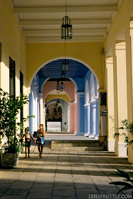 Havana Cuba Renovated Pastel Arches