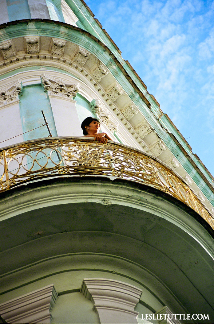 Colonial Balcony Havana Cuba