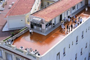 Rooftop dance lesson